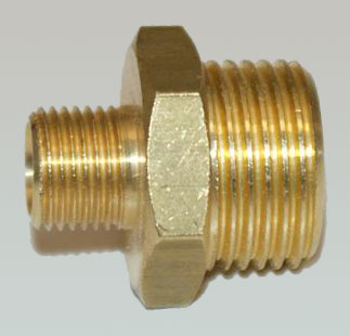 Reduzier-Doppelnippel 1/8" Außen - 3/8" Außen