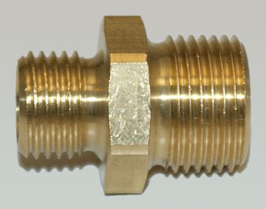 Reduzier-Doppelnippel 1/4" Außen - 3/8" Außen