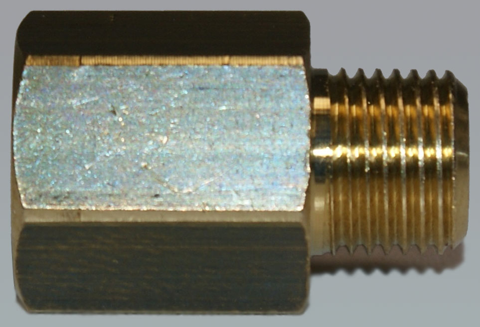 Reducing adapter 1/8" intern - 1/8" extern