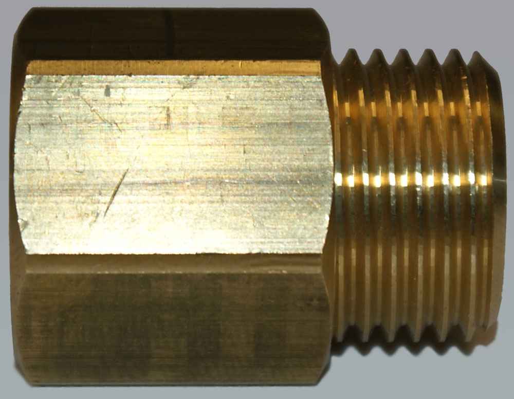 Reducing adapter 1/2" intern - 3/8" extern