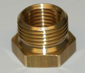 Reducing adapter 3/8" extern - 1/4" intern